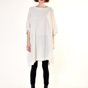 CREAM BOX DRESS - UZI NYC
